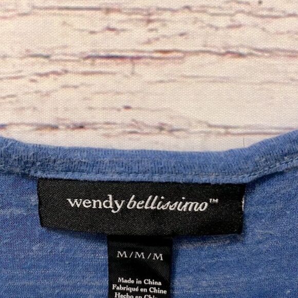 Wendy Bellissimo Blue Maternity Tank Top - Picture 6 of 6